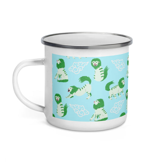 Adventurous Snowlion - Enamel Mug