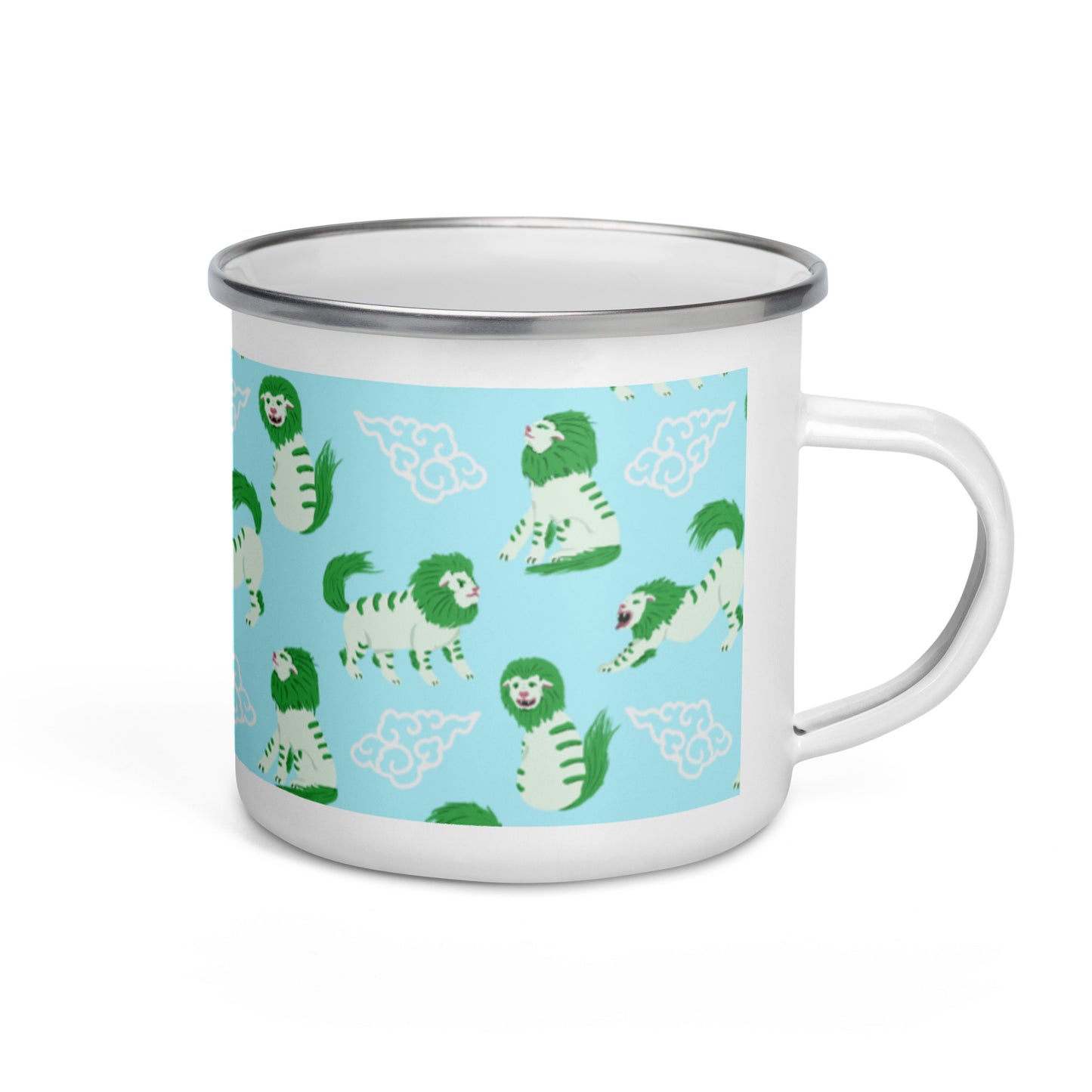 Adventurous Snowlion - Enamel Mug